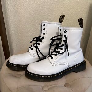 White 1460 Dr. Martens.
